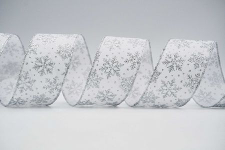 Κορδέλα με γυαλιστερά χιόνια_KF7199G-1_λευκό